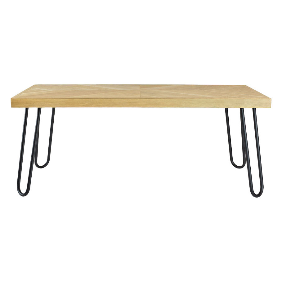 Light Brown Coffee Table Zig-Zag V-II FCT0300 – image 2