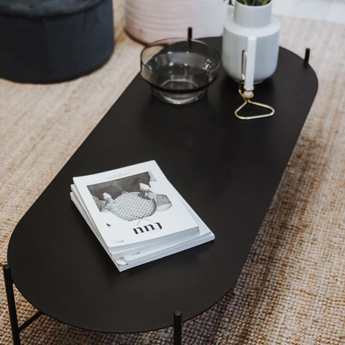 Vulcano Black Steel Toglan Coffee Table – image 2