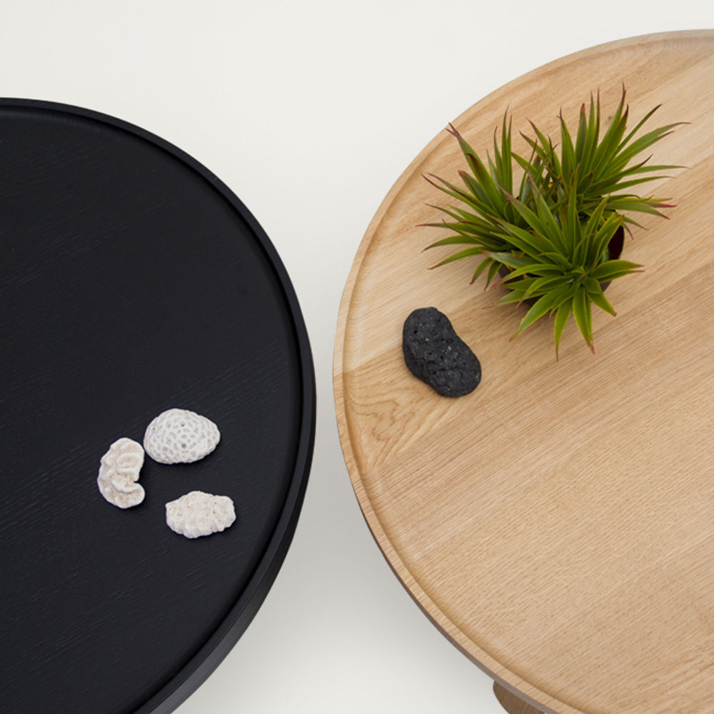 Oak/Black Medium Batea Coffee Table – image 3
