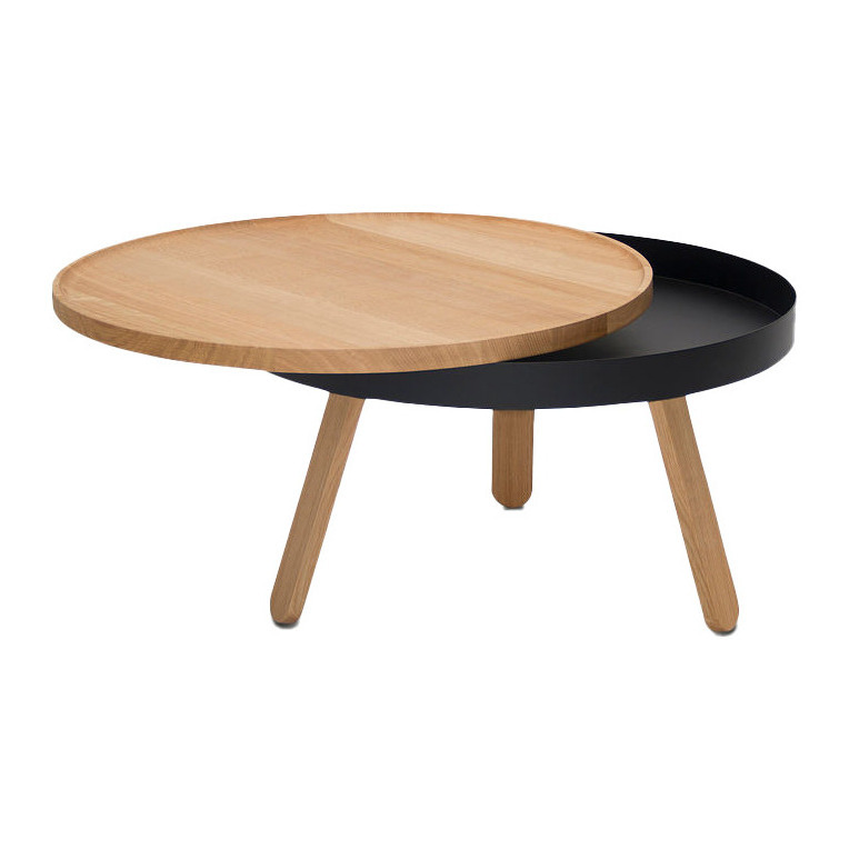 Oak/Black Medium Batea Coffee Table – image 2