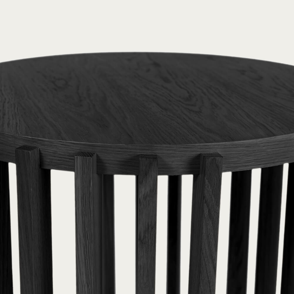 Oak/Black Drum Coffee Table – image 8