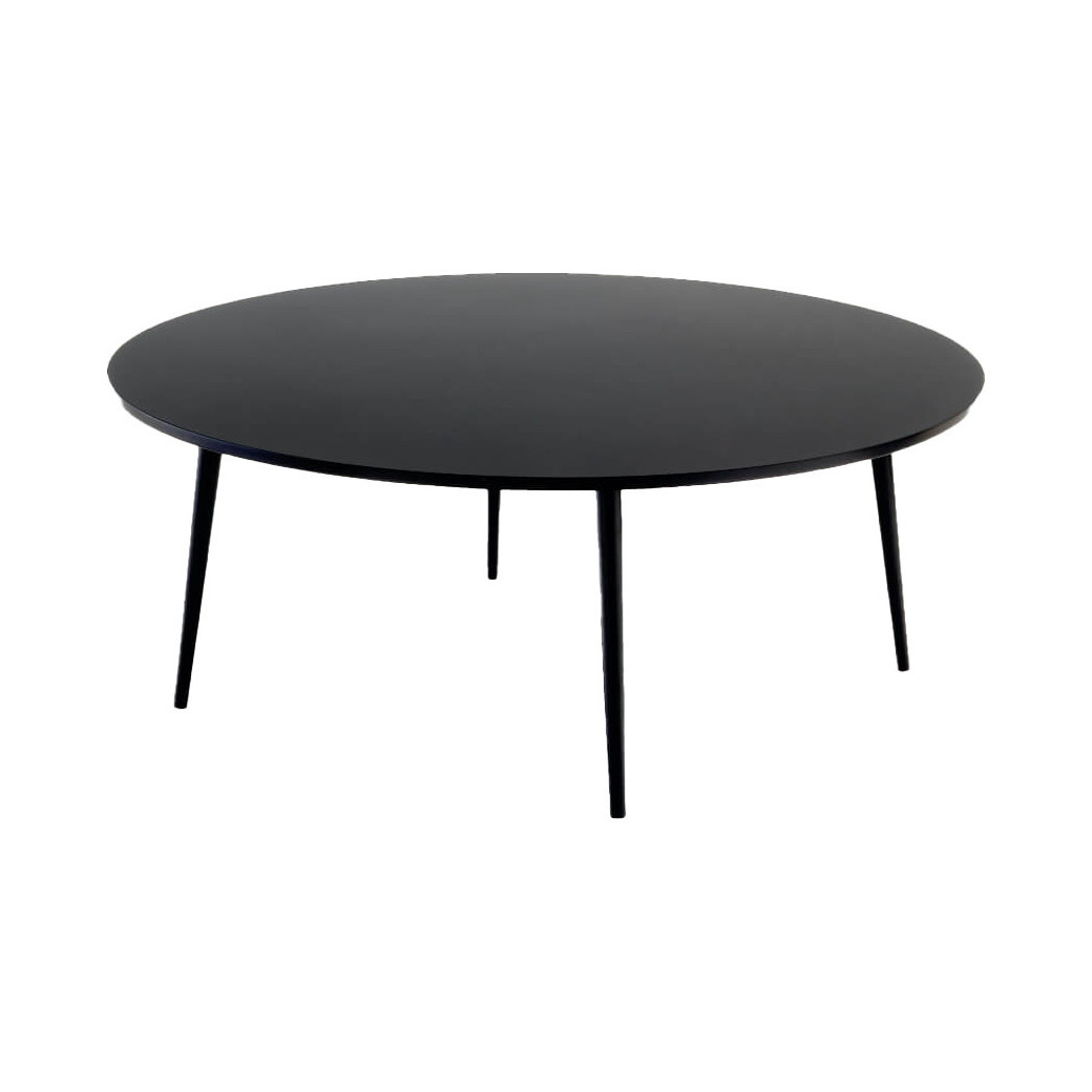 Black Soho Round Coffee Table