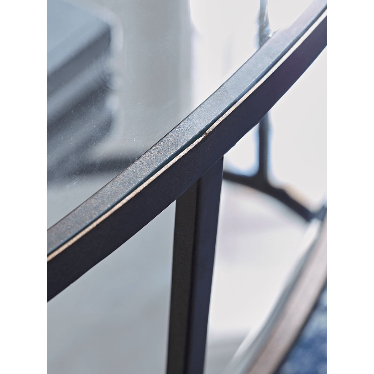 Glass Display Coffee Table - Aged bronze – image 3