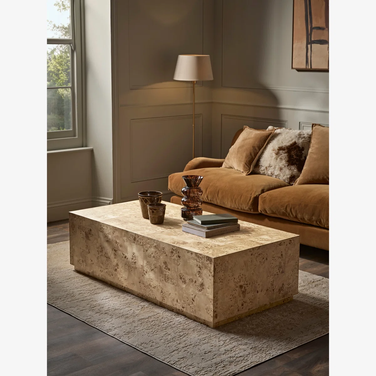 Burl Wood Coffee Table