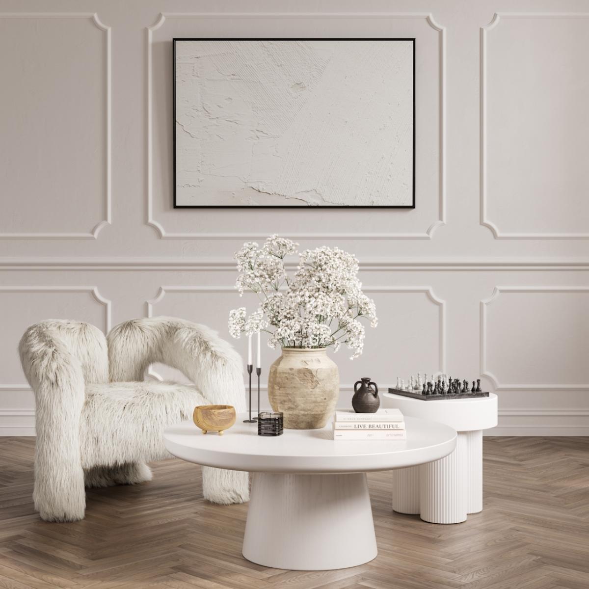 LPD Rumi White Coffee Table – image 3