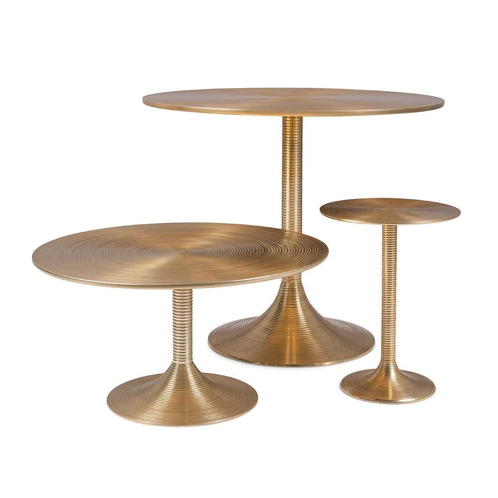 Bold Monkey Hypnotising Round Coffee Table - Gold – image 6
