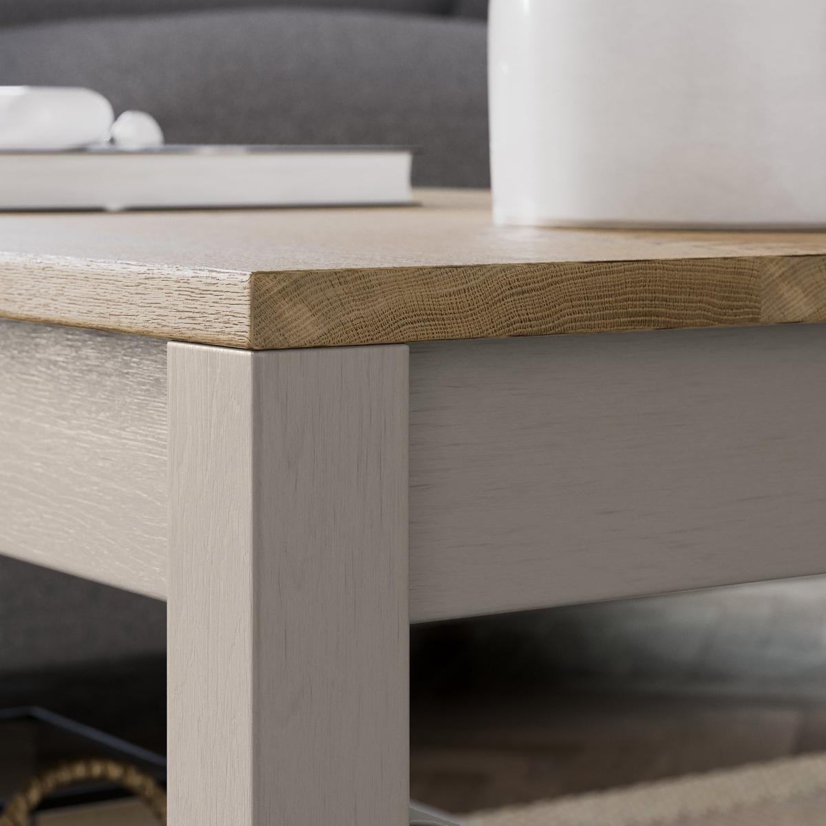 Olney Coffee Table with Shelf Stone Grey/Brown – image 4