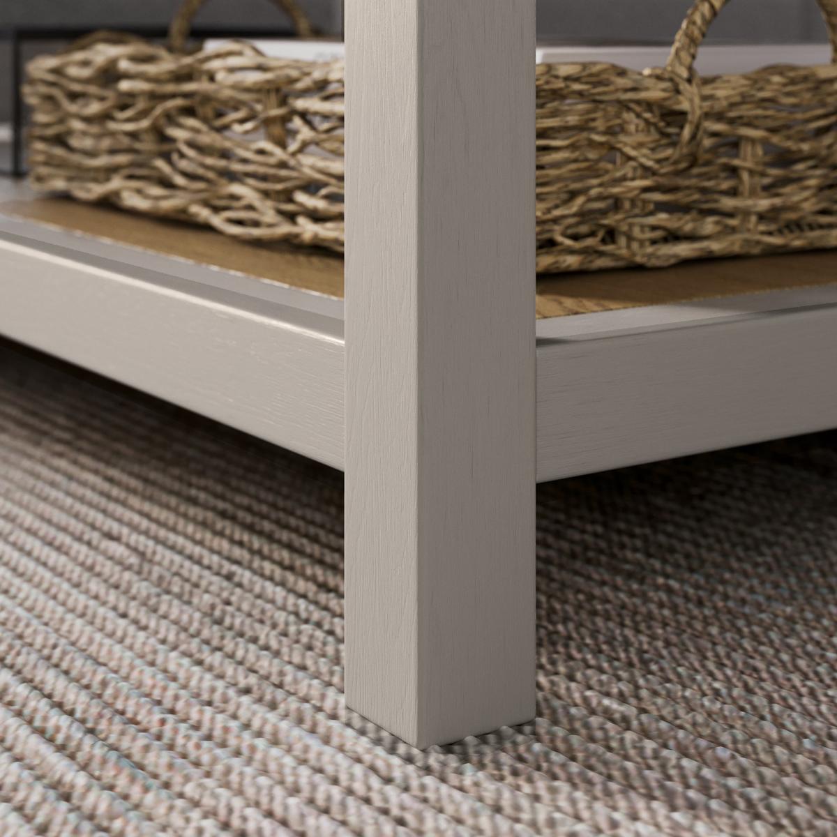Olney Coffee Table with Shelf Stone Grey/Brown – image 5