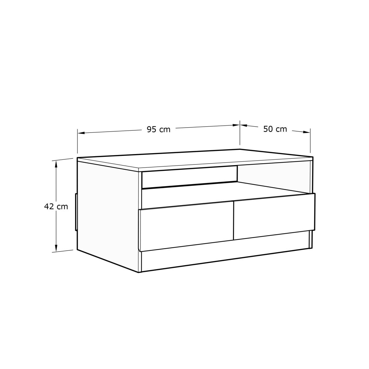 Taranto Coffee Table Oak – image 7