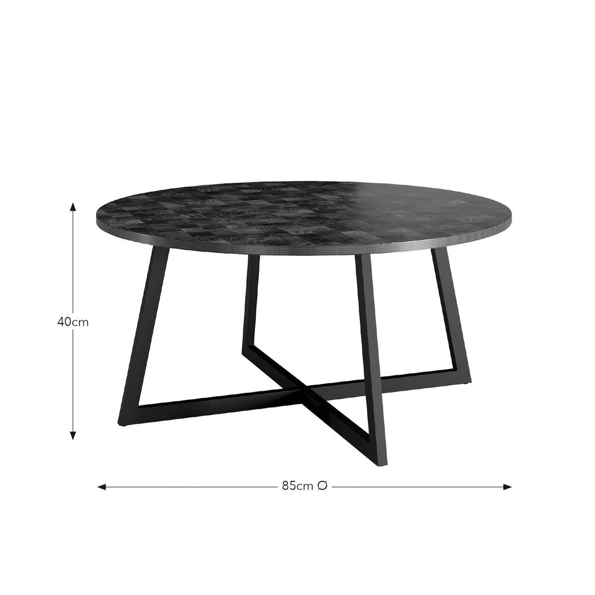 Brayden Coffee Table, Parquet Effect Brown – image 6