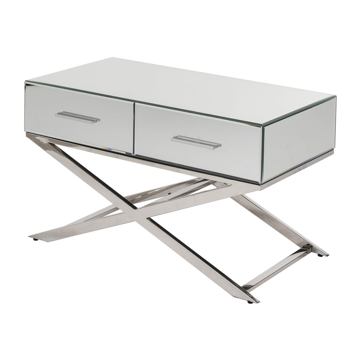 Pacific Rocco Mirrored Coffee Table, Silver Silver – image 3