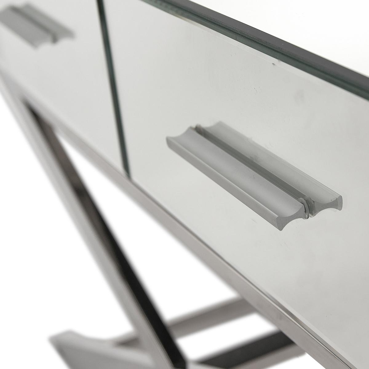 Pacific Rocco Mirrored Coffee Table, Silver Silver – image 4