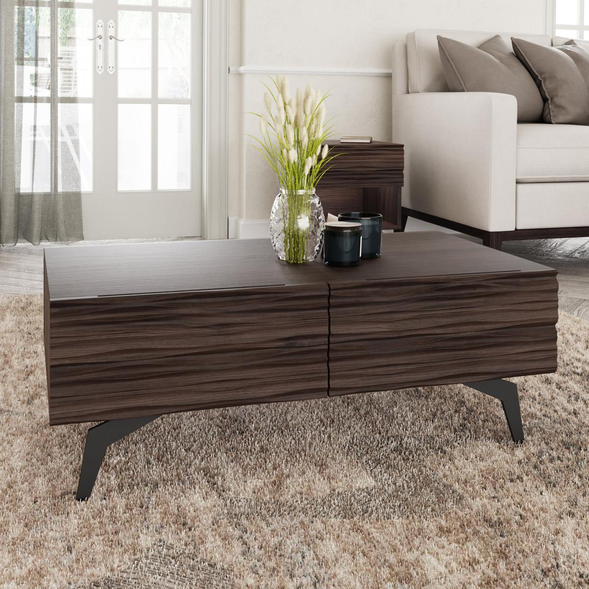 Ashcroft Coffee Table, Dark Walnut Walnut – image 1