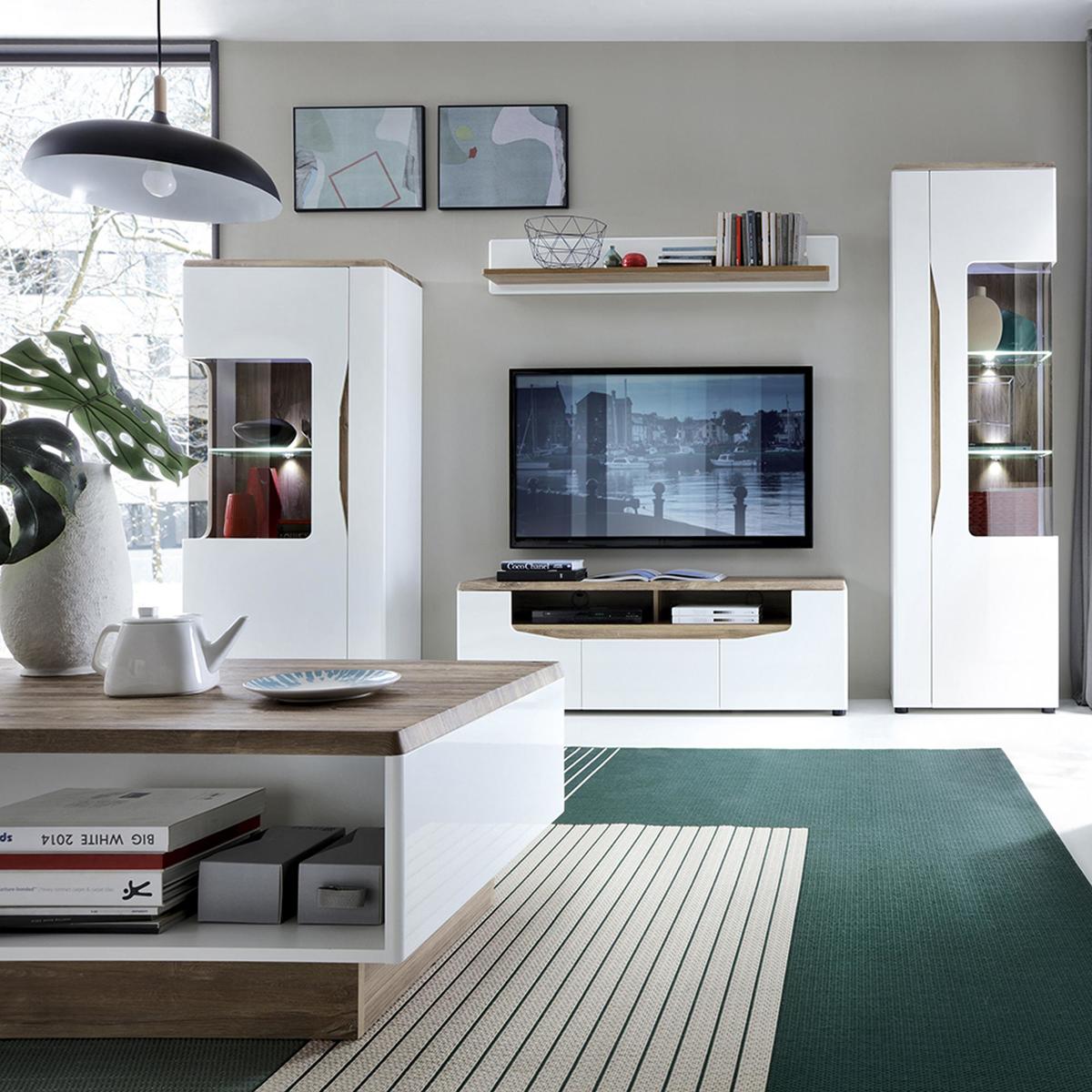 Toledo Wide White Coffee Table White – image 3