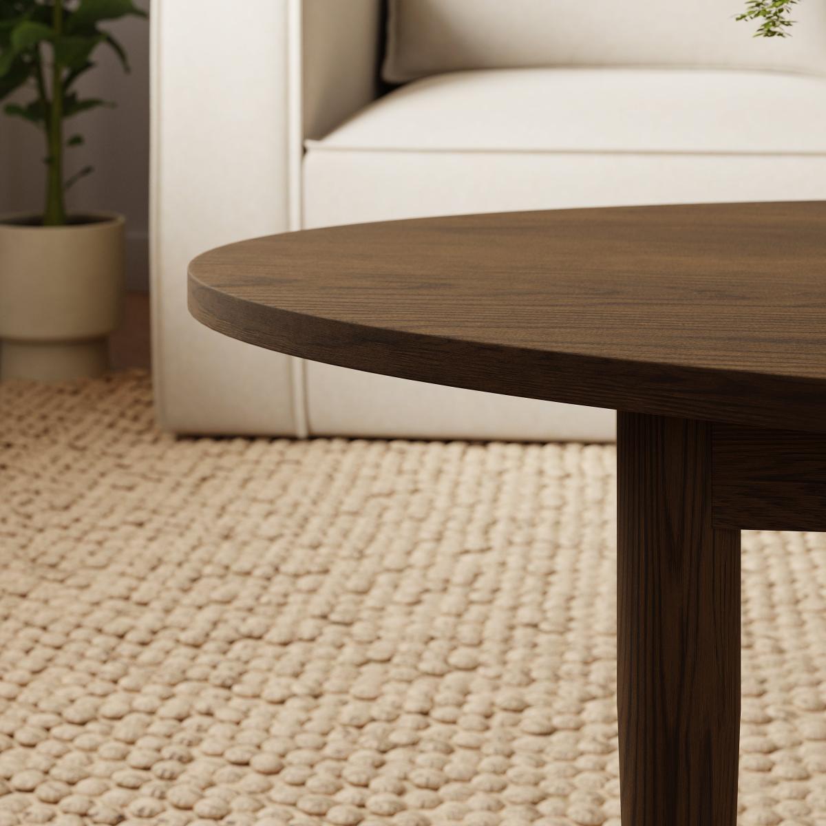 Elements Arja Oval Coffee Table Brown – image 3