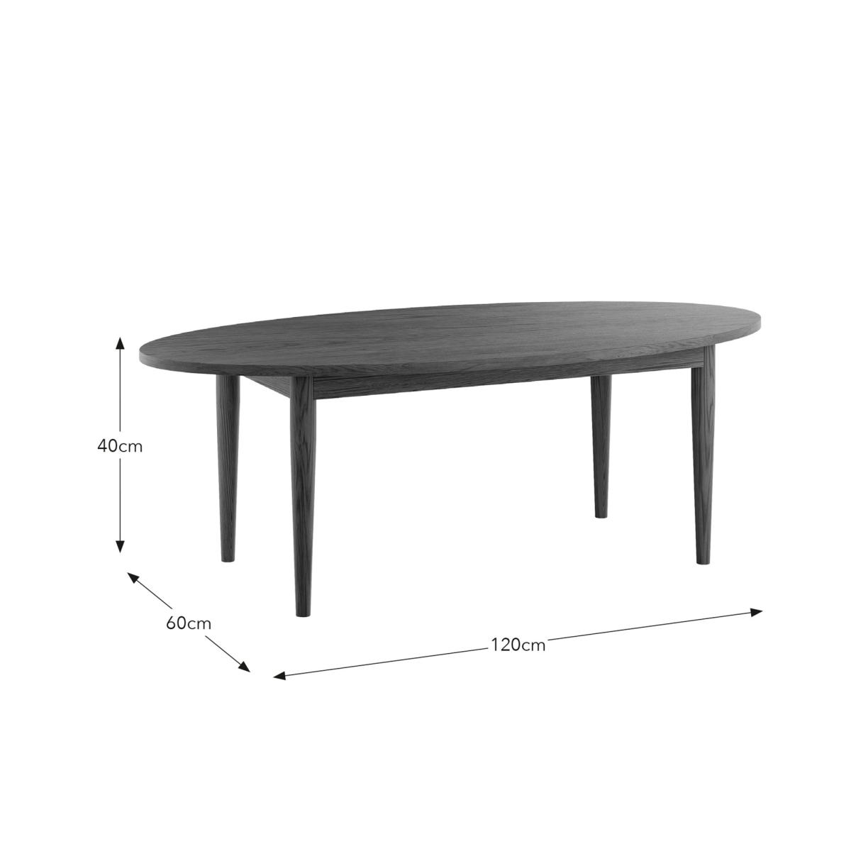 Elements Arja Oval Coffee Table Brown – image 4