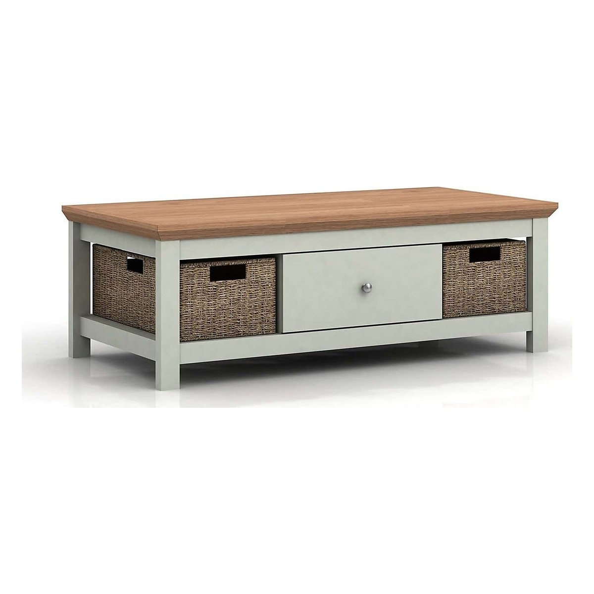 Cotswold Oak Effect Grey Coffee Table Grey
