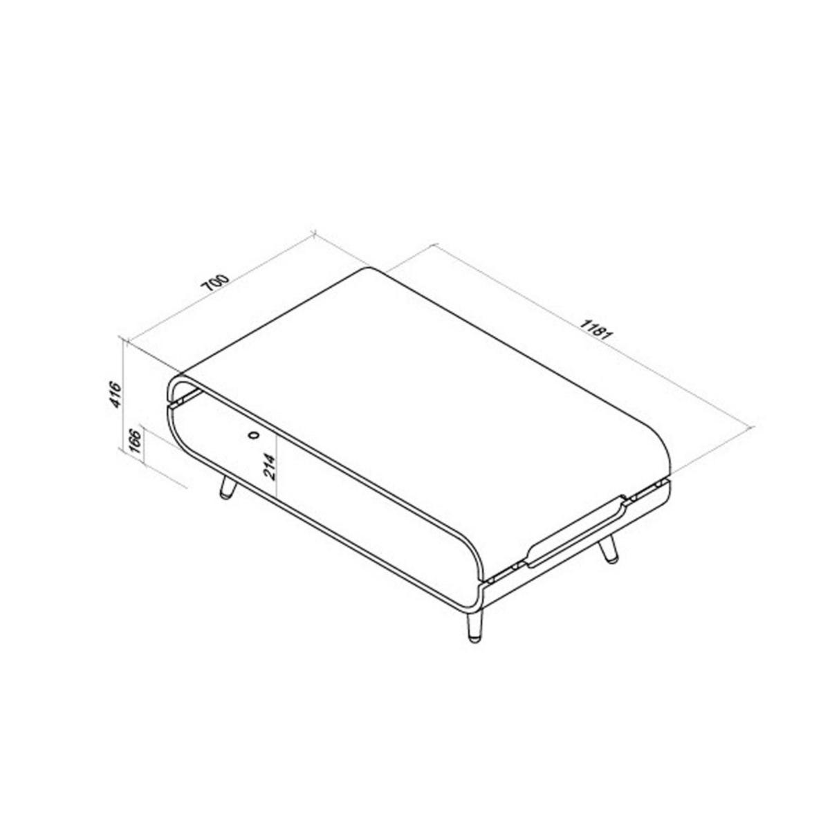 Havana Coffee Table Walnut – image 3