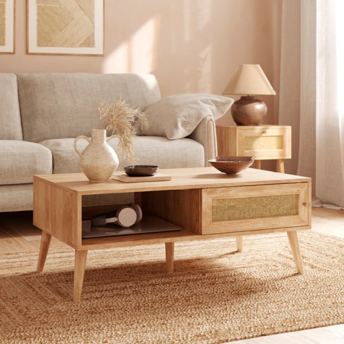 Jordyn Coffee Table, Mango Wood Effect – image 2