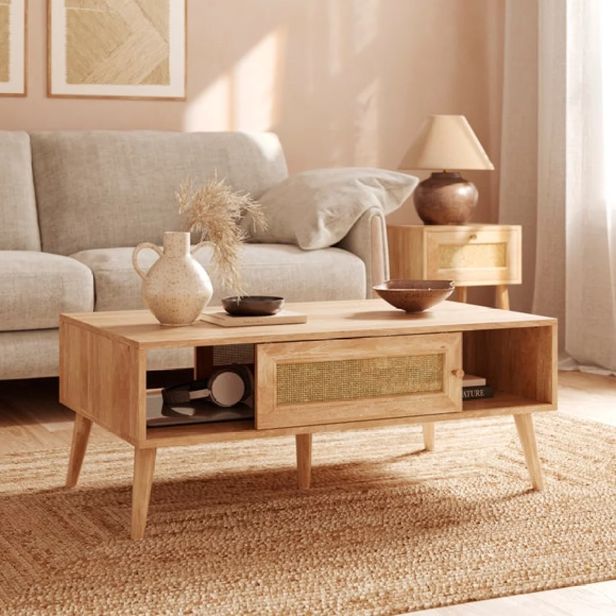 Jordyn Coffee Table, Mango Wood Effect – image 4