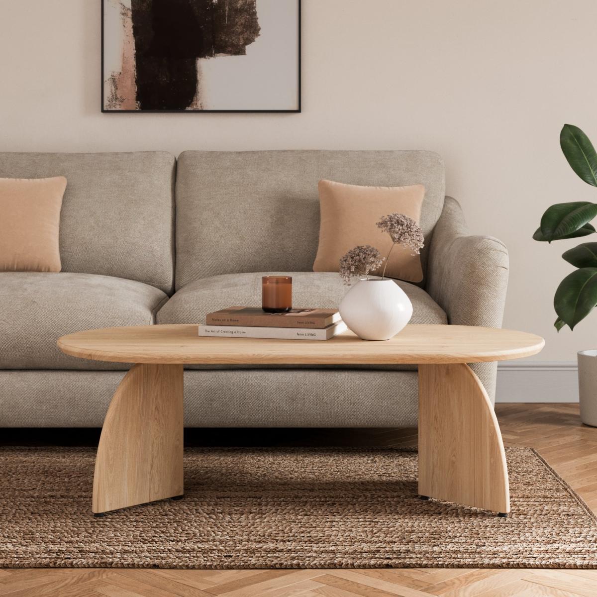 Effy Coffee Table, Natural Wood Effect Natural – image 2