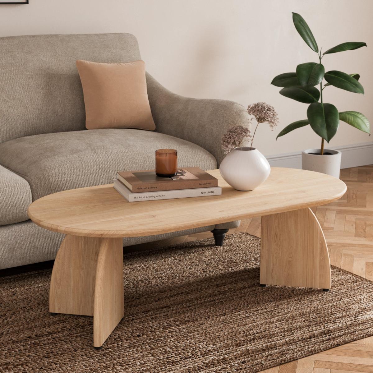 Effy Coffee Table, Natural Wood Effect Natural – image 3