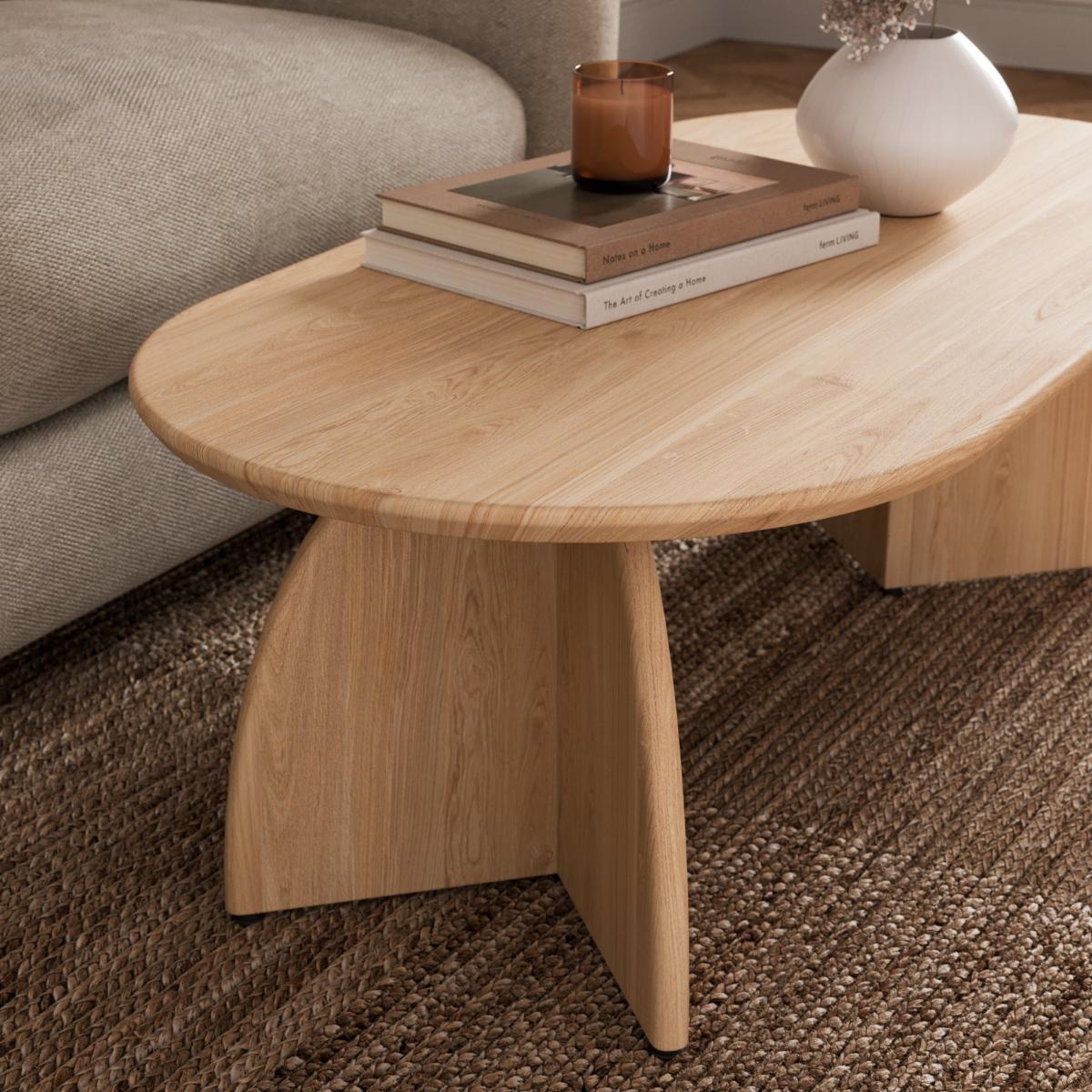 Effy Coffee Table, Natural Wood Effect Natural – image 4