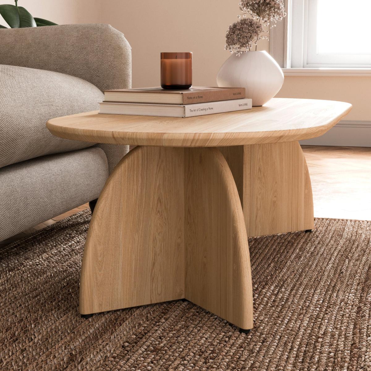 Effy Coffee Table, Natural Wood Effect Natural – image 5