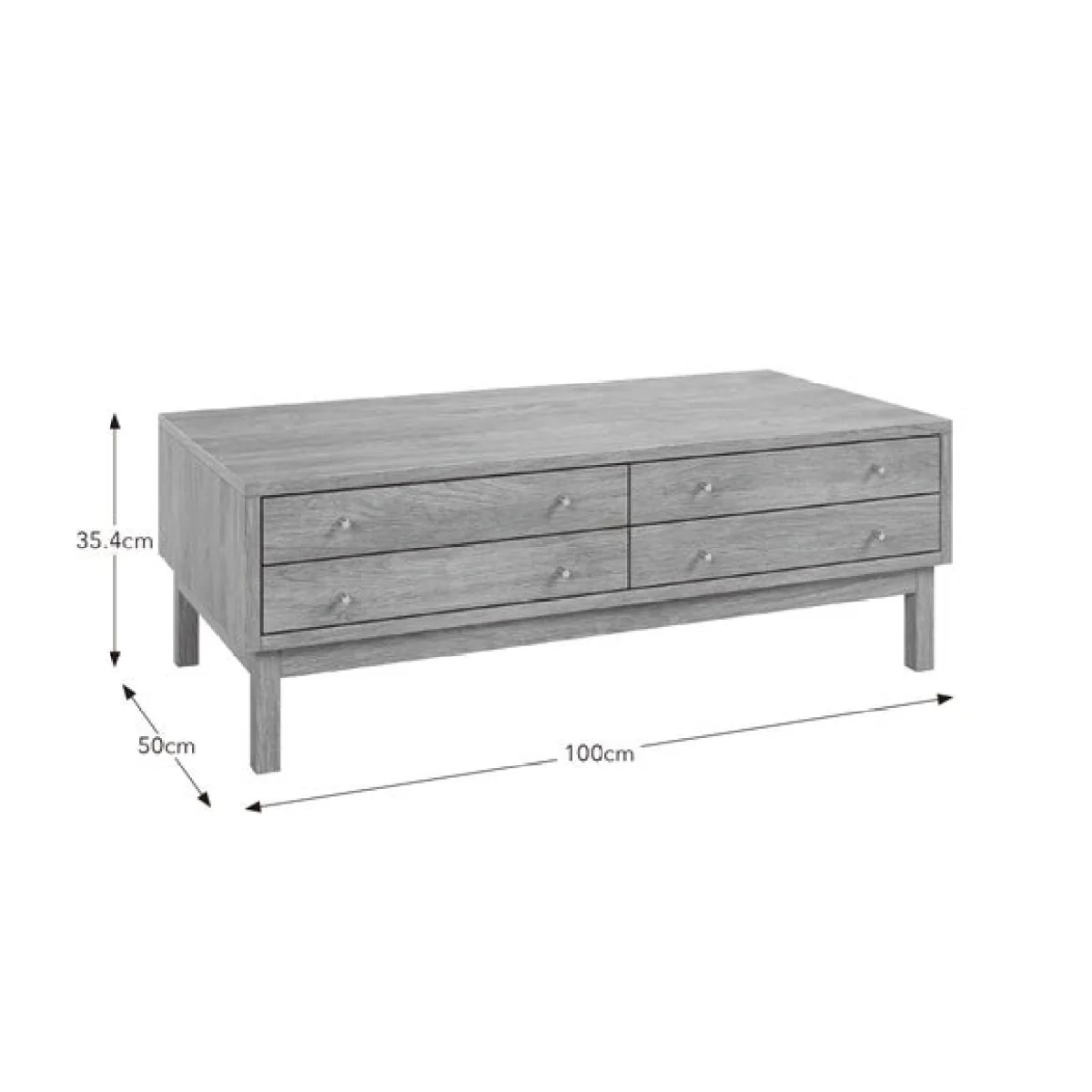 Edgar Coffee Table, Oak Effect – image 8