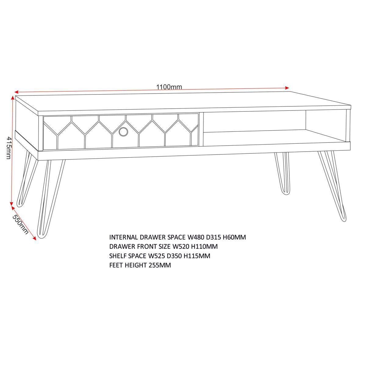 Ottawa Coffee Table Mid Oak (Brown) – image 9