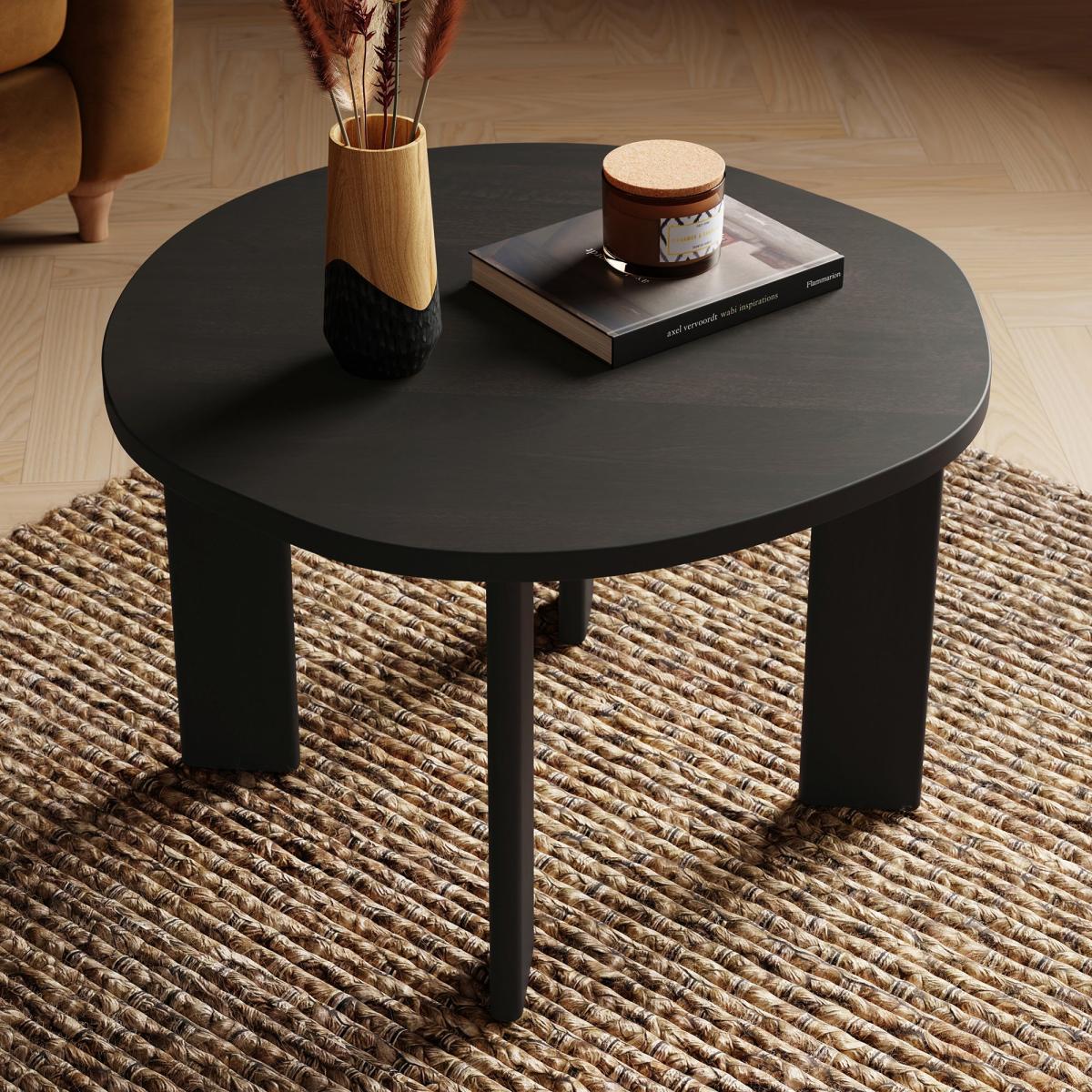 Jude Coffee Table, Mango Wood Black – image 3