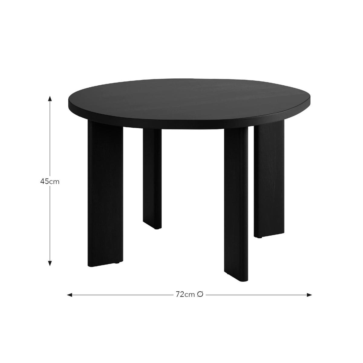 Jude Coffee Table, Mango Wood Black – image 6