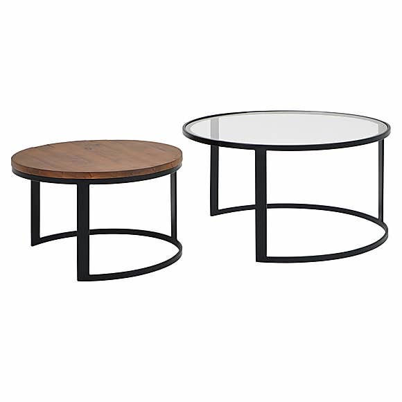 Jackson Set of 2 Coffee Tables Pine – image 3