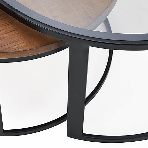 Jackson Set of 2 Coffee Tables Pine – image 4