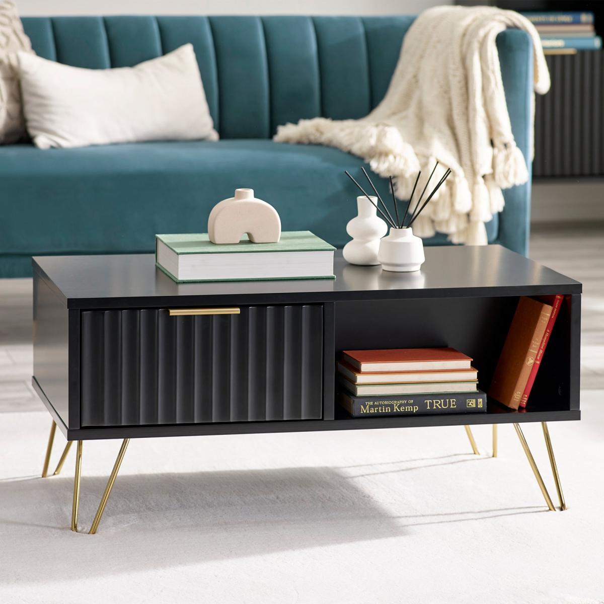 Murano Coffee Table Matt Black – image 2