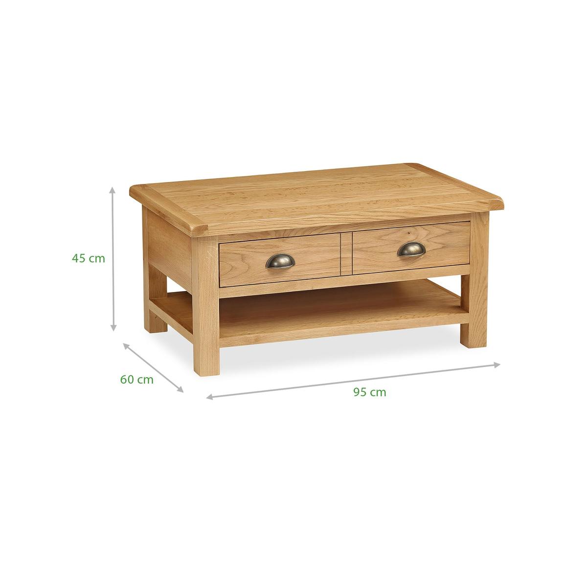 Sherbourne Oak Coffee Table Natural – image 7