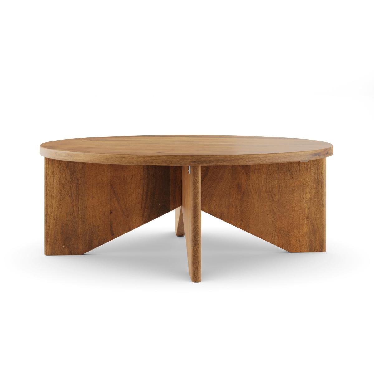 Kalpen Coffee Table, Mango Wood Light Wood – image 5