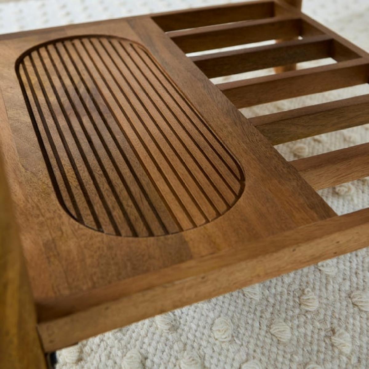 Khari Round Coffee Table, Mango Wood – image 3