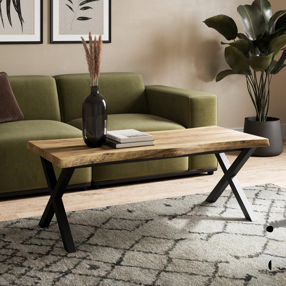 Ezra Coffee Table, Rustic Wood Effect Rustic Oak Effect – image 2