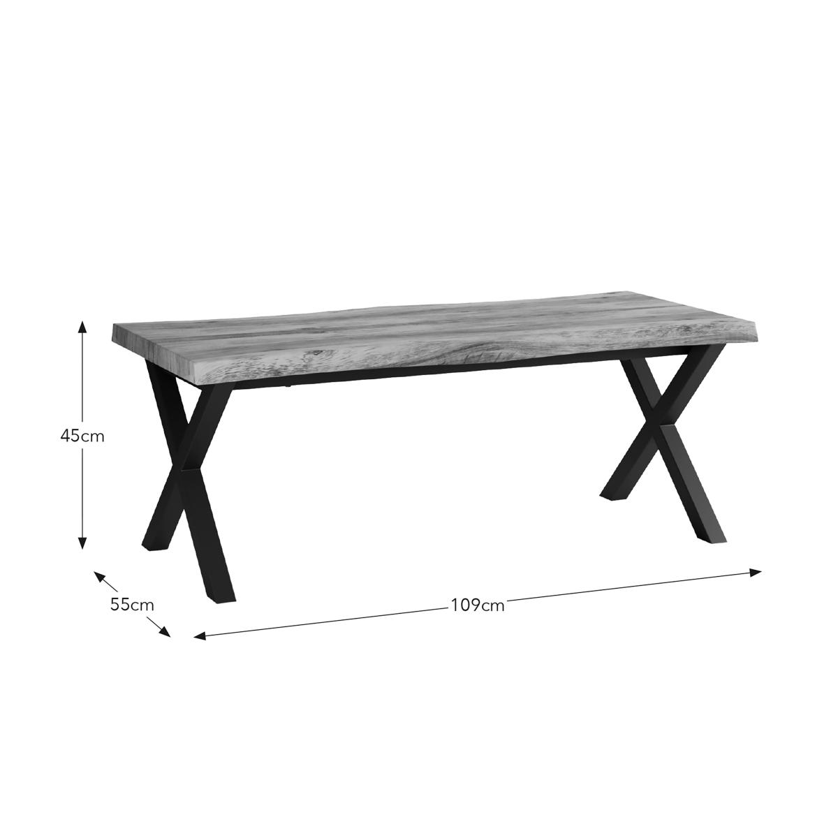 Ezra Coffee Table, Rustic Wood Effect Rustic Oak Effect – image 7