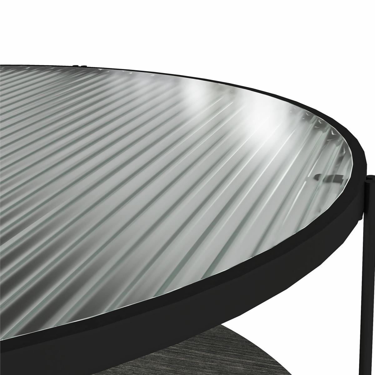 Queer Eye Wainwright Round Coffee Table, Black Oak Black – image 4