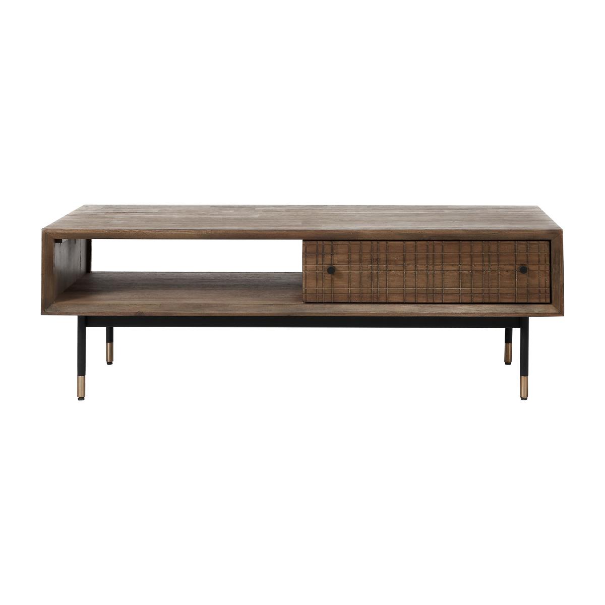 Pacific Arte Coffee Table, Dark Acacia Wood Brown – image 2