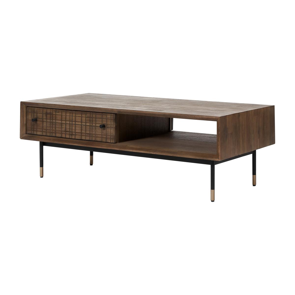 Pacific Arte Coffee Table, Dark Acacia Wood Brown – image 3