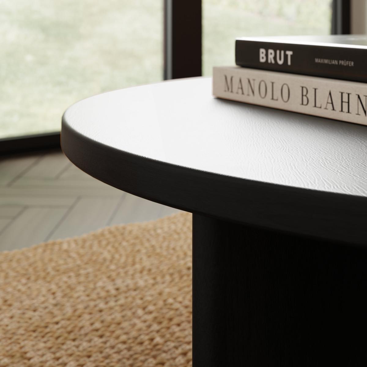 Kalpen Coffee Table, Mango Wood Black – image 3