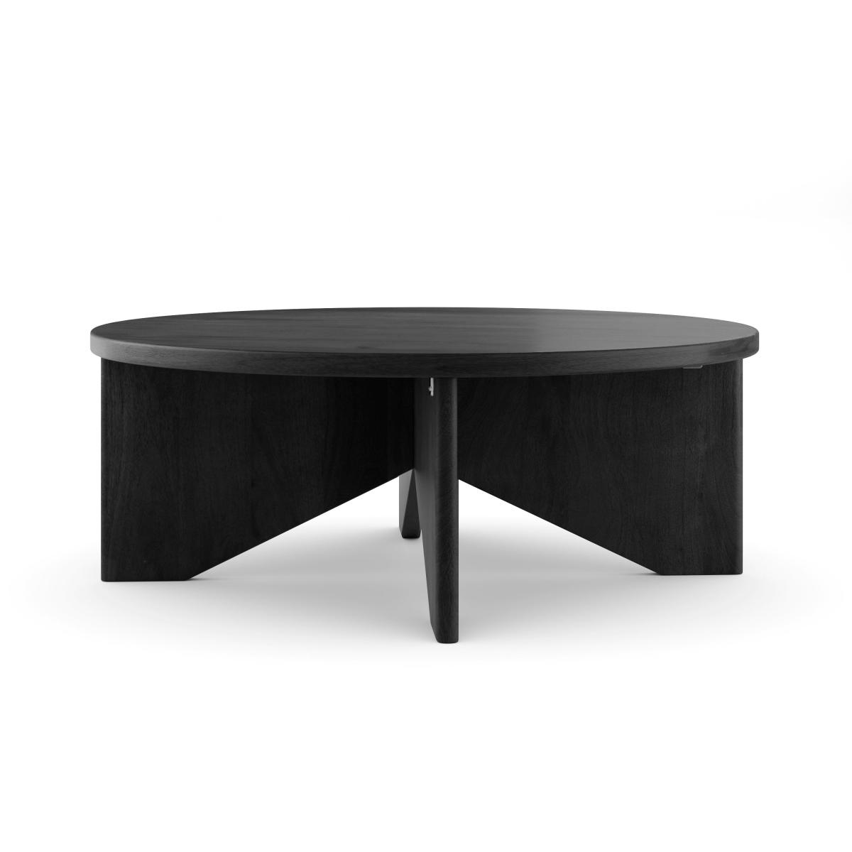 Kalpen Coffee Table, Mango Wood Black – image 5