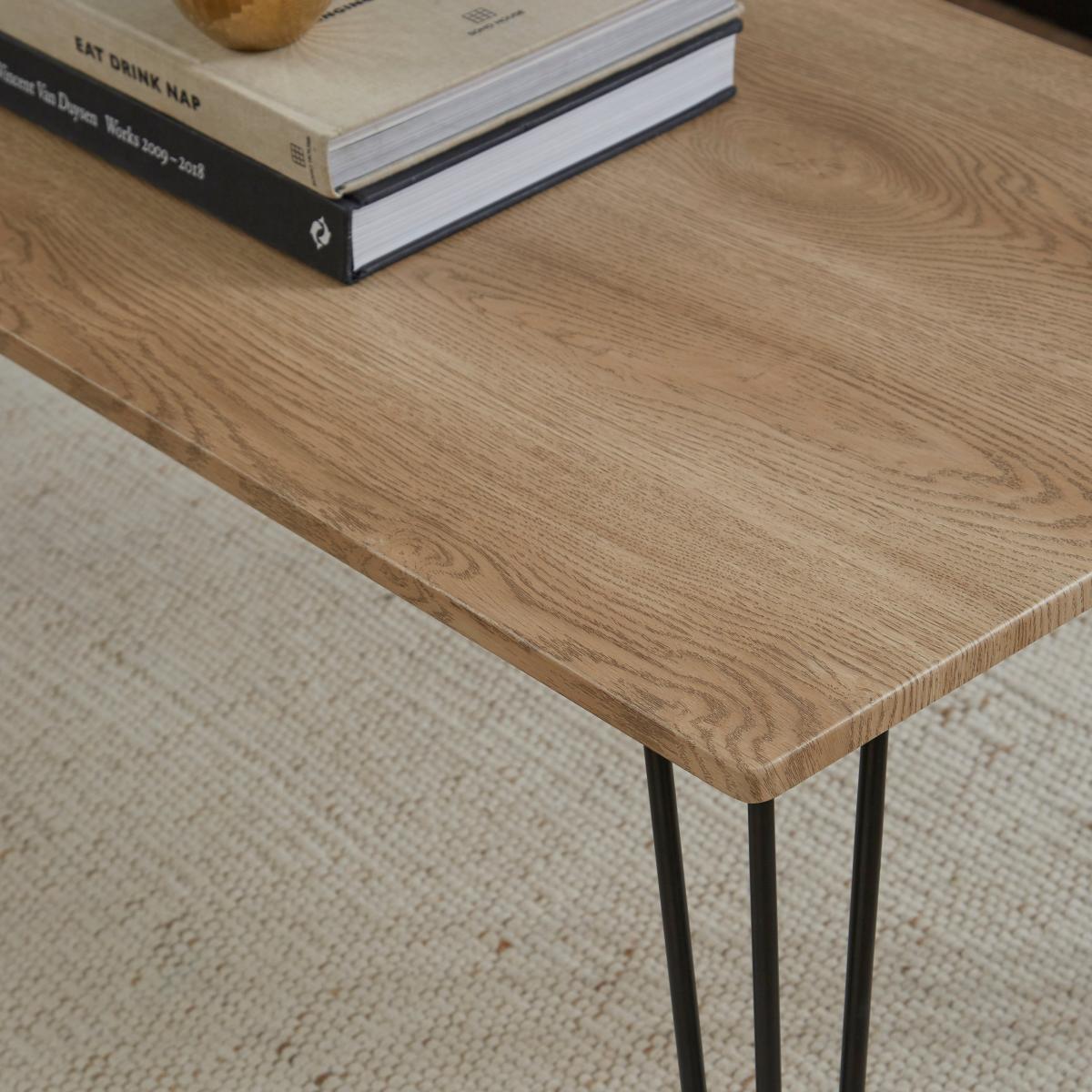 Bella Hairpin Leg Coffee Table Brown – image 2