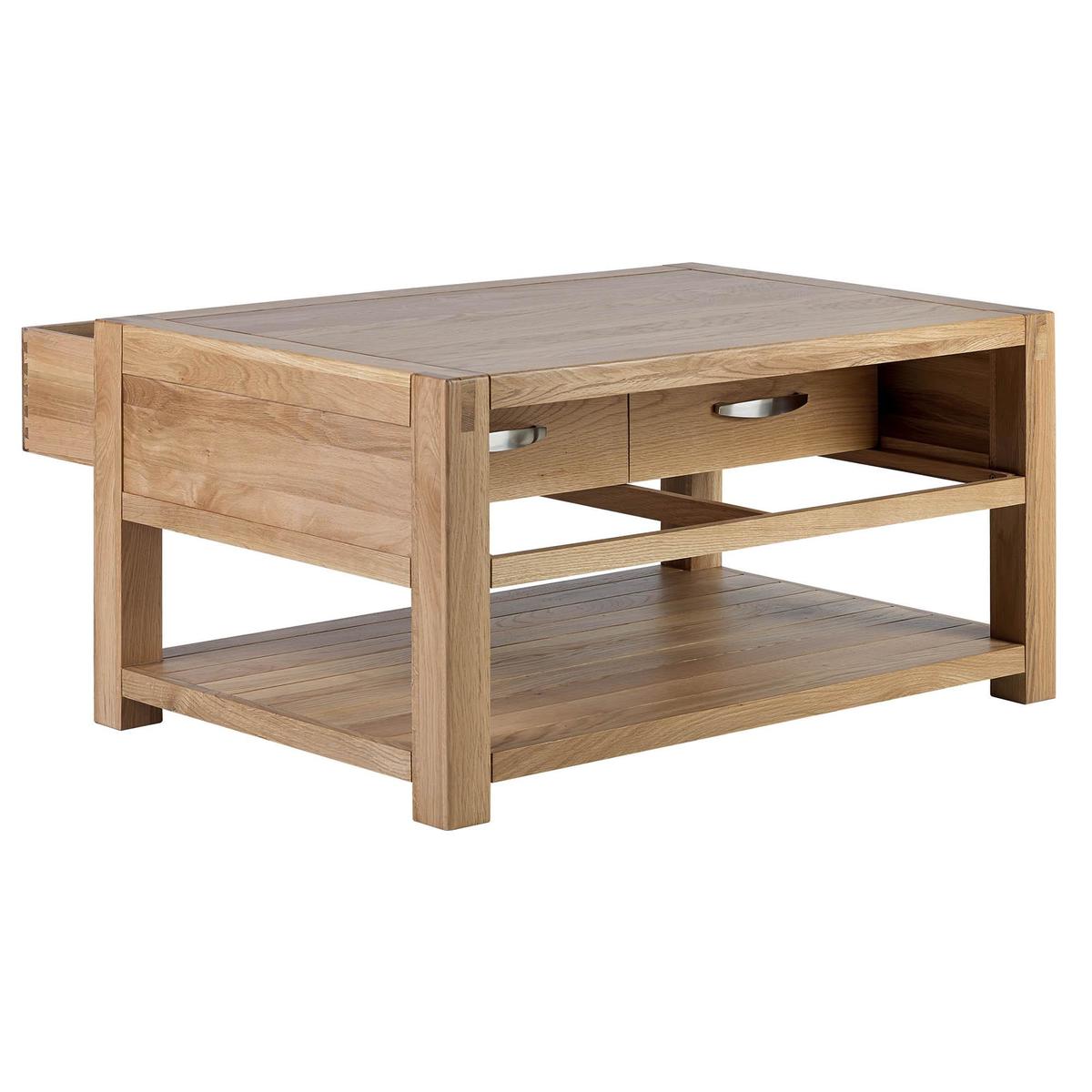 Hastings Solid Oak Coffee Table Brown – image 4