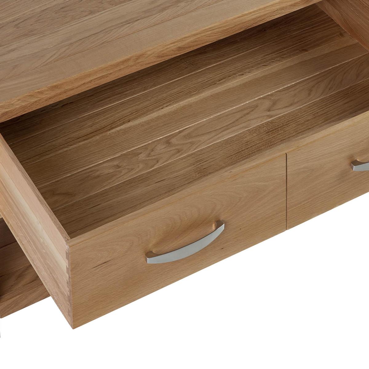Hastings Solid Oak Coffee Table Brown – image 5