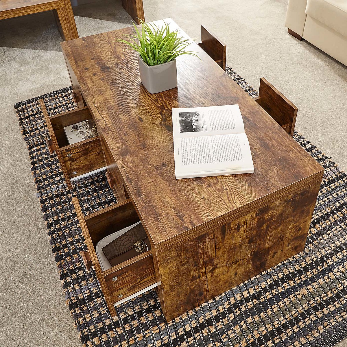 Jakarta Coffee Table Dark Wood (Brown) – image 6
