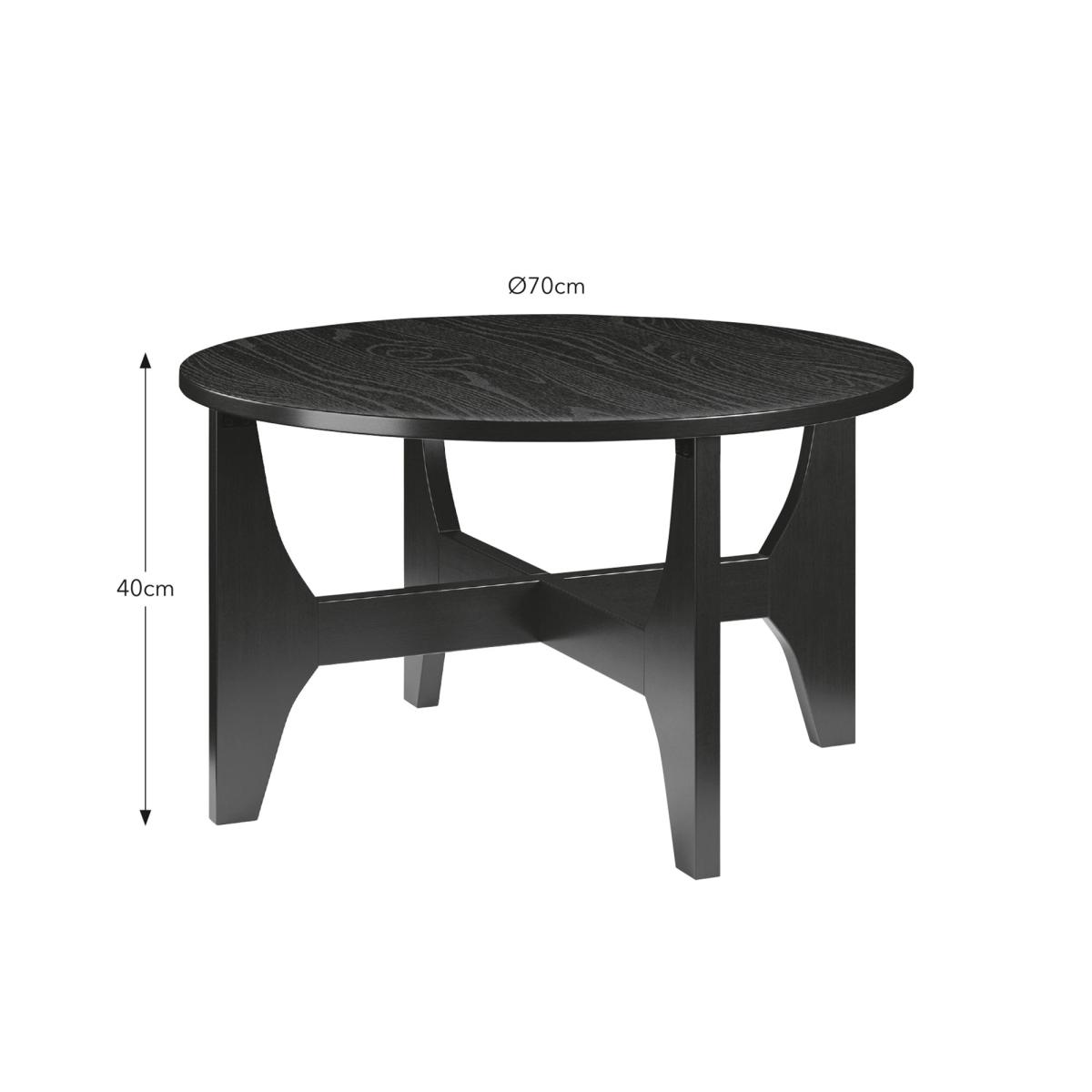 Carlo Coffee Table Black Black – image 6